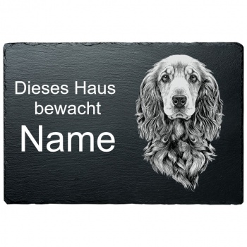 Schiefertafel Hund - Cocker Spaniel 