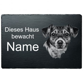 Schiefertafel Hund - Jack Russel 